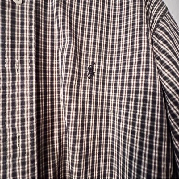 Ralph Lauren Men's Brown Plaid Shirt Size XL - Picture 9 of 11